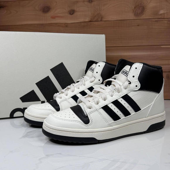 adidas Shoes - Adidas Break Start Mid W Womens White Black Basketball Shoes IH7880 Size 7 NEW